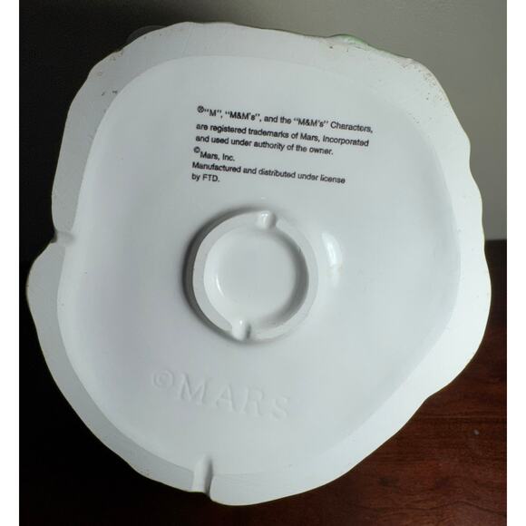 Red & Yellow M&M’s Mars Candy Ceramic Easter Basket Mars FTD Planter 9” Tall - Picture 5 of 8